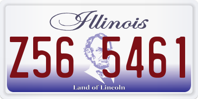 IL license plate Z565461