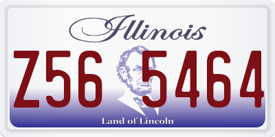 IL license plate Z565464