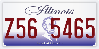 IL license plate Z565465