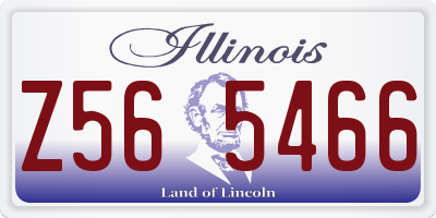 IL license plate Z565466