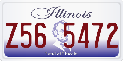 IL license plate Z565472