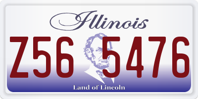 IL license plate Z565476