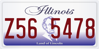 IL license plate Z565478