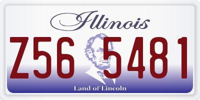 IL license plate Z565481