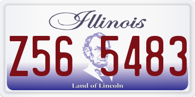 IL license plate Z565483