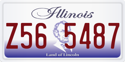 IL license plate Z565487