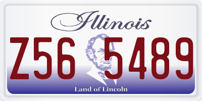 IL license plate Z565489