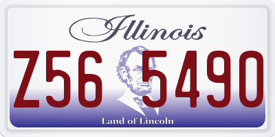 IL license plate Z565490