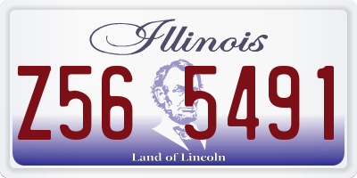IL license plate Z565491