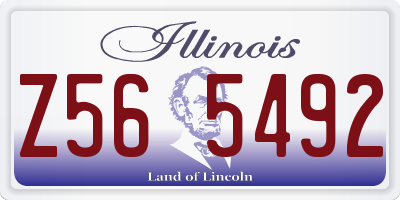IL license plate Z565492