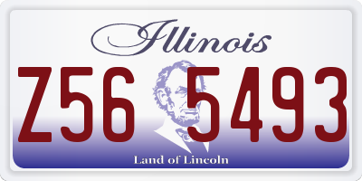 IL license plate Z565493