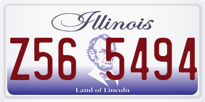 IL license plate Z565494