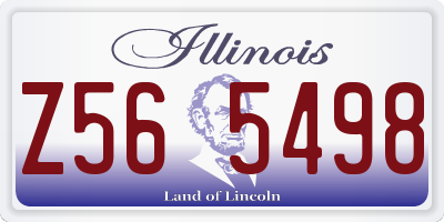 IL license plate Z565498