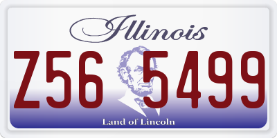 IL license plate Z565499