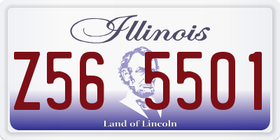 IL license plate Z565501