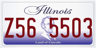 IL license plate Z565503