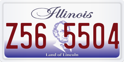 IL license plate Z565504
