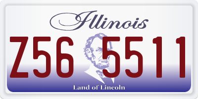 IL license plate Z565511