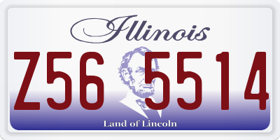 IL license plate Z565514