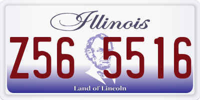 IL license plate Z565516
