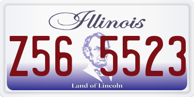IL license plate Z565523