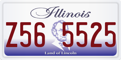 IL license plate Z565525