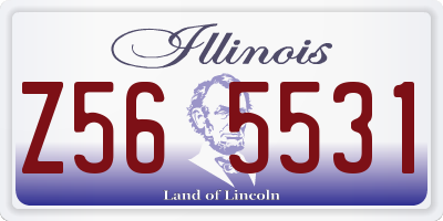 IL license plate Z565531