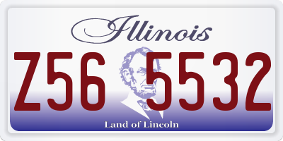 IL license plate Z565532