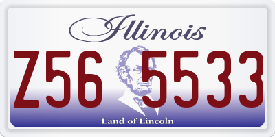IL license plate Z565533