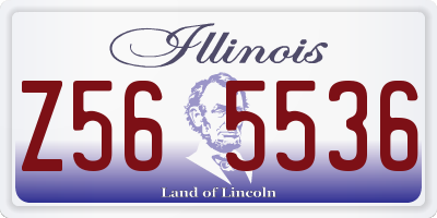 IL license plate Z565536