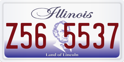 IL license plate Z565537