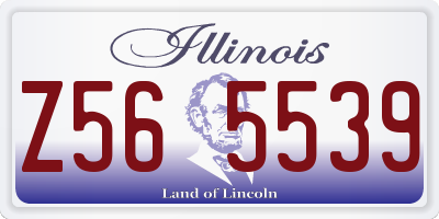 IL license plate Z565539