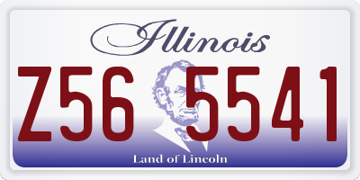 IL license plate Z565541
