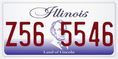 IL license plate Z565546