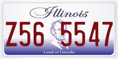 IL license plate Z565547