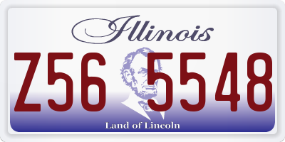 IL license plate Z565548