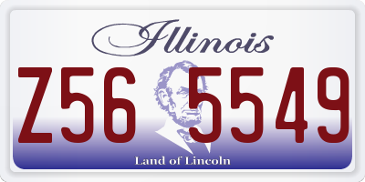IL license plate Z565549