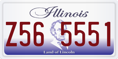 IL license plate Z565551
