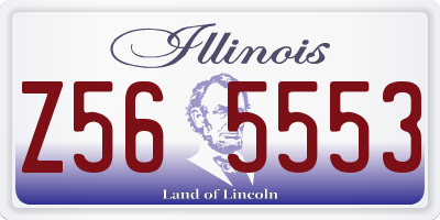 IL license plate Z565553