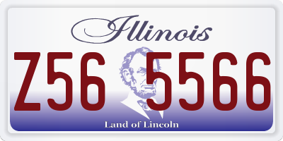 IL license plate Z565566