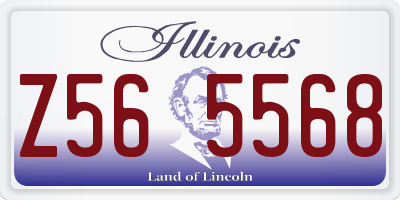 IL license plate Z565568
