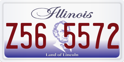 IL license plate Z565572