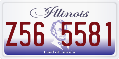 IL license plate Z565581