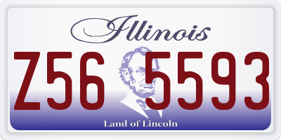 IL license plate Z565593