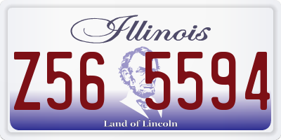 IL license plate Z565594