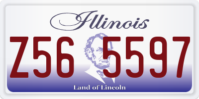 IL license plate Z565597