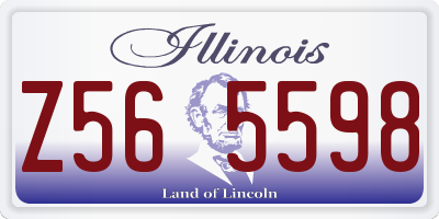 IL license plate Z565598