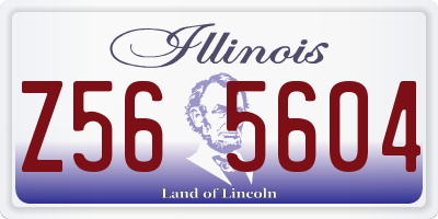 IL license plate Z565604