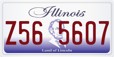 IL license plate Z565607