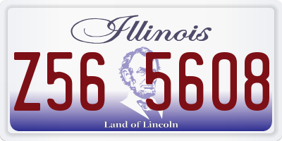 IL license plate Z565608